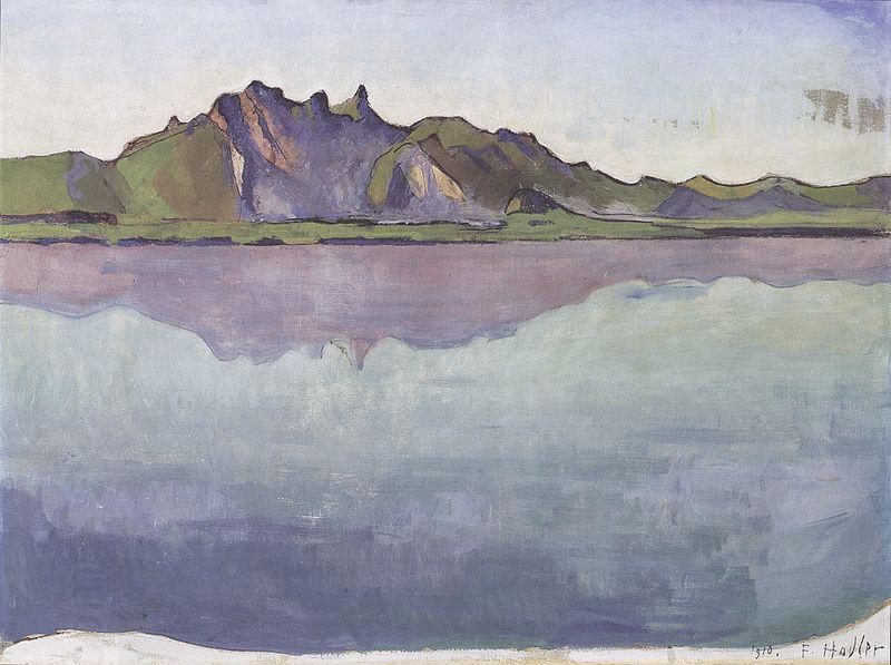 Ferdinand Hodler Thunersee mit Stockhornkette oil painting picture